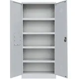 Lüllmann Umweltschrank 566250 lichtgrau 91,6 x 42,2 x 195,0 cm, aufgebaut, 1 St.