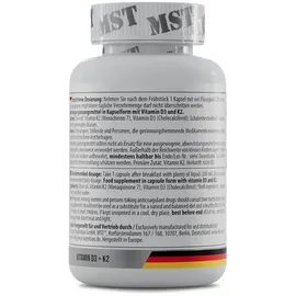 MST Nutrition Vitamin D3 + K2 MK7 Kapseln 120 St.