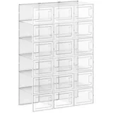 Hansiro Schuhboxen, Transparent, Kunststoff, 25x19x35 cm, Garderobe, Schuhaufbewahrung