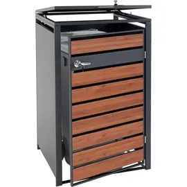 MCW Mülltonnenverkleidung J81 73 x 117 x 98 cm braun