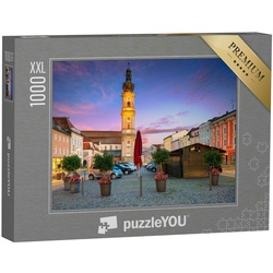 puzzleYOU Puzzle Puzzle 1000 Teile XXL „Stadtbild von Deggendorf, Deutschland“, 1000 Puzzleteile, puzzleYOU-Kollektionen Deutschland