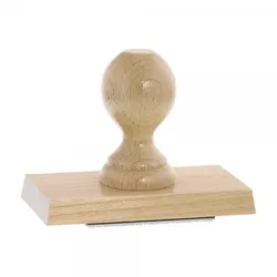 Holzstempel / Wiegestempel (130x70 mm - 14 Zeilen) Textstempel