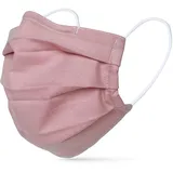 tanzmuster ® Gesichtsmaske für Kinder - Stoffmaske mit Nasenbügel und Filtertasche - Alltagsmaske waschbar - 100% Baumwolle OEKO-TEX Standard 100. Hauchdünn 03-Rosa S - S (1er Pack)