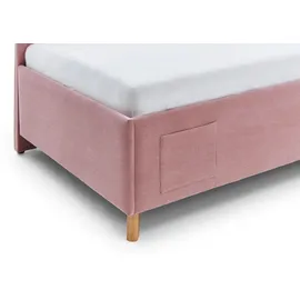 Meise Möbel Polsterbett Cool 120 x 200 cm rose inkl. Rückenelement