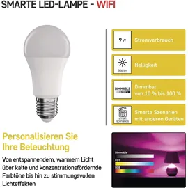 EMOS GoSmart A60 E27 9W 60W 806lm RGB dimmbar, WiFi