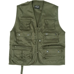 Mil-Tec Jagd/Angler, Weste - Oliv - XL