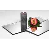 SANDRA RICH Spiegelplatte 40 x 20 cm Silber