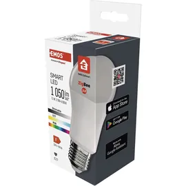 EMOS GoSmart LED CCT+RGB dimmbare 11W E27 ZigBee Glühbirne) ZQZ515R