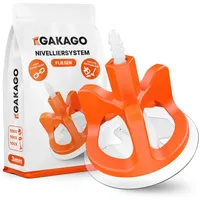 Gakago Fliesen Nivelliersystem 300-tlg. Set 3mm - Verlegehilfe für