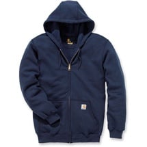 CARHARTT Zip Hooded Sweatshirt mit durchgehendem Reißverschluss, Marineblau neu, M