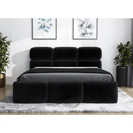 A&J MöbelLand MAROKO-OM 180 x 200 cm Schwarz