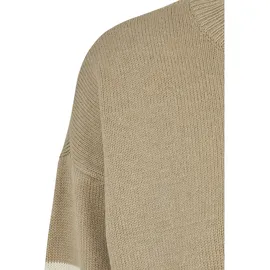 URBAN CLASSICS Striped Knit Pullover Wet Sand / Sand S
