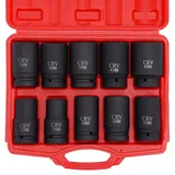 1" Zoll Schlagschrauber Nüsse Satz, 10tlg 24-46mm LKW Kraftnüsse Nuss Satz Kraft Steckschlüssel Einsatz Satz, Kraftnüsse Nüsse Schlagnuss Drive Schlagschrauber-Satz