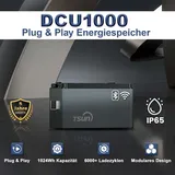 epp solar TSUN DCU1000 Solarspeicher 1024Wh Plug and Play PV Speicher für Balkonkraftwerk