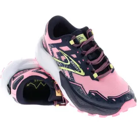 Brooks Caldera 7 Damen Pink/Peacoat/Sunny Lime 38,5