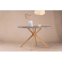 BOURGH Esstisch PIAZZA runder Esstisch - Esszimmertisch / Küchen Tisch ⌀120cm in grau, in modernem Design grau