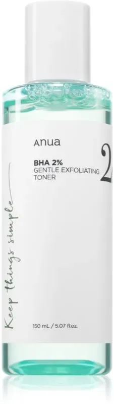 Anua BHA 2% Gentle Exfoliating Toner sanftes Peeling-Tonikum für problematische Haut, Akne 150 ml