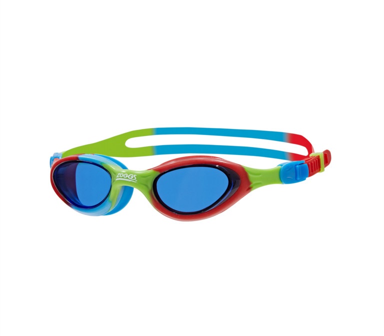 ZOGGS Schwimmbrille JR 6-14 Super Seal Junior - Ki., red/blue/tint blue