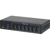 Renkforce 7 Port USB 3.2 Gen 1-Hub (USB 3.0) für industrielle Anwendungen, zur Wandmontage Schwarz