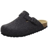 AFS-Schuhe Herren Hausschuhe geschlossen aus Filz, Bequeme, warme Winter Clogs, Made in Germany, 36900 (48 EU, anthrazit) - 48 EU