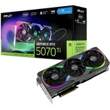 PNY GeForce RTX 5070 Ti EPIC-X RGB Overclocked Triple Fan Plus 16GB GDDR7, HDMI, 3x DP (VCG5071T16TFXXPB1-O)