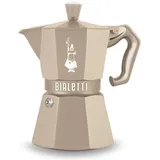 Bialetti Italienische Kaffeemaschine 6 Tassen Beige/Weiß