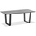 Niehoff Tisch Noah Trapezkufe anthrazit - 160 x 95 cm HPL