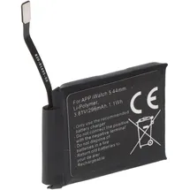 AccuCell Akku nur passend für Apple Watch 5 44mm, A2181, A2157, Li-Polymer, 3,81V, 296mAh, 1,1Wh, built-in, ohne Werkzeug