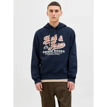 JACK & JONES Hoodie Logo Sky Captain S