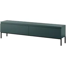 Selsey Bemmi TV-Lowboard 175x46x32 cm Dunkelgrün/Stahl