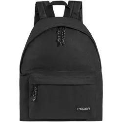 PEDEA Freizeit Rucksack "Style" Unisex Rucksack mit 24 L und Notebookfach bis 13,3 Zoll 33,8cm, schwarz