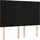 vidaXL Boxspringbett mit Matratze & LED Schwarz 140x200 cm Samt