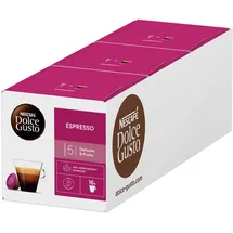 Nescafé DOLCE GUSTO Espresso Kaffeekapseln 3er Pack (3 x 16 Kapseln)