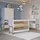 les tendances Gitterbett, Weiß und Holz