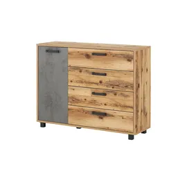Möbel Boss Kommode Dover 125 x 96 x 38 cm Grau/Braun