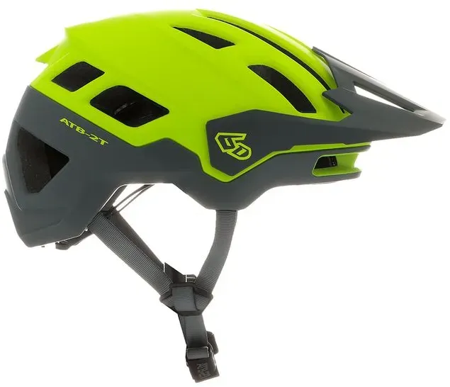 6D ATB-2T Ascent Matte Hi Viz Yellow Grey - MTB Helm - XL/XXL