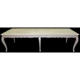 Casa Padrino Esstisch Barock Esstisch mit Glasplatte 300 x 88 x H. 83 cm - Luxus Esstisch