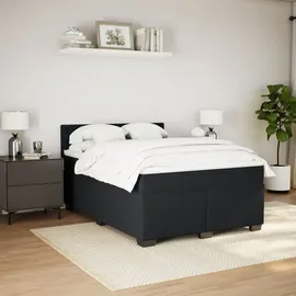 vidaXL Boxspringbett 140 x 200 cm Schwarz