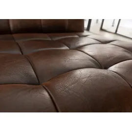 MASSIVMOEBEL24.DE Sessel Echtleder 64x76x83 braun IRON LABEL #14