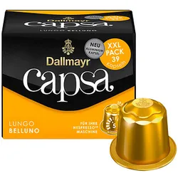 Dallmayr Capsa Lungo Belluno Kaffeekapseln, Arabicabohnen mild, 39 Portionen