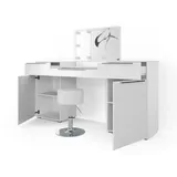 Vicco Schminktisch Lilli Weiß 190 cm mit Hocker