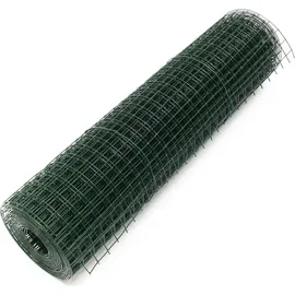 Wiltec Maschendrahtzaun 1x25 m 100 cm Grün