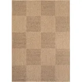 KADIMA DESIGN Küchenteppich Naturlook Robust Waschbar Strapazierfähig Terrasse Garten Beige 200x290 cm OEKO-TEX Gekettelt – ARLBERG von Kadima Design