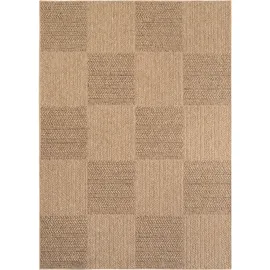 KADIMA DESIGN Küchenteppich Naturlook Robust Waschbar Strapazierfähig Terrasse Garten Beige 200x290 cm OEKO-TEX Gekettelt – ARLBERG von Kadima Design