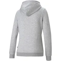 Puma Damen ESS Logo Full-Zip Hoodie FL light Gray heather L