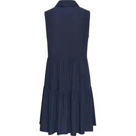 VIVANCE Sommerkleid Blusenkleid Blau 34