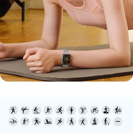 Joyroom JR-FT5 IP68 Smartwatch mit Anrufannahmefunktion – Silber Touchscreen,