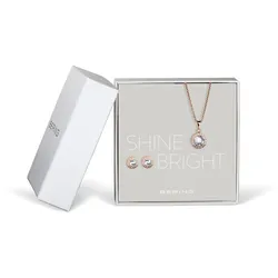 Schmuck-Set Halskette mit Anhänger und Ohrstecker - Bering Jewelry Modell: 429-711-Rosegold