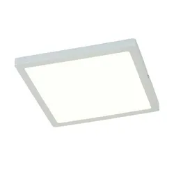 LED-Panel chrom-matt eckig  ́groß ́ , silber , Maße (cm): B: 30