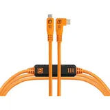 Tether Tools USB-C an USB-C rechtsgewinkelt Kabel 4.6m orange